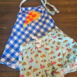 Ricrac & Ruffles Pizza Short Set